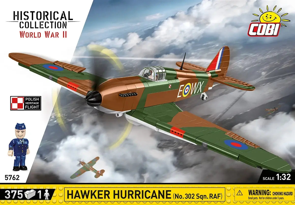 COBI 5762 HAWKER HURRICANE (NO.302 SQN.RAF) 1:32 SCALE