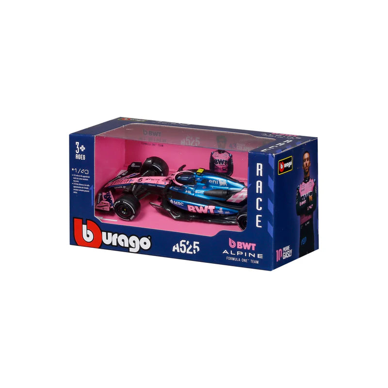 6 60039C BURAGO NO43 BWT ALPINE A525 2025 COL APINTO F1 CAR 1/43RD SCALE