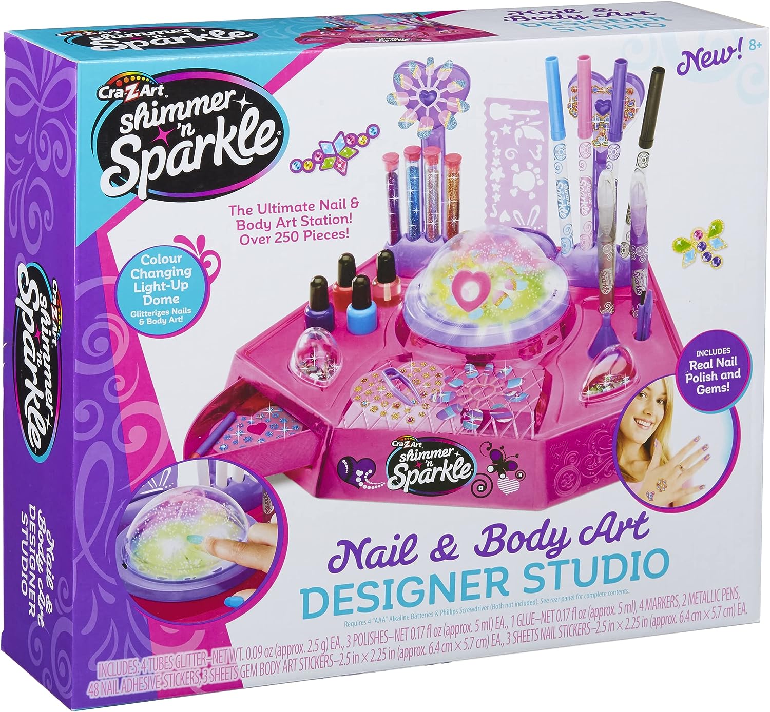 CRA Z ART 12560 SHIMMER AND SPARKLE NAIL & BODY ART DESIGNER STUDIO