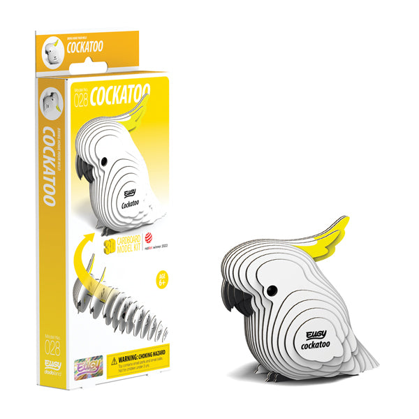 EUGY D5072 COCKATOO 3D CARDBOARD MODEL KIT