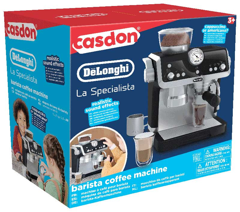 CASDON 77052 DELONGHI TOY COFFEE MACHINE