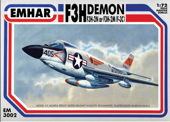 EMHAR EM3002 F3H DEMON F3H-2N/2M (F-3C) 1/72 SCALE