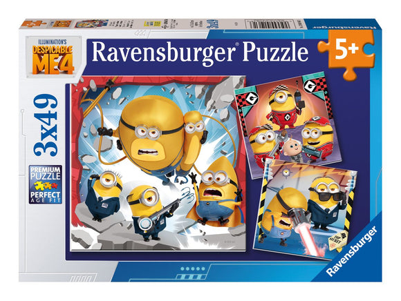 RAVENSBURGER 01061 DESPICABLE ME 4 3X49 PIECE JIGSAW PUZZLE