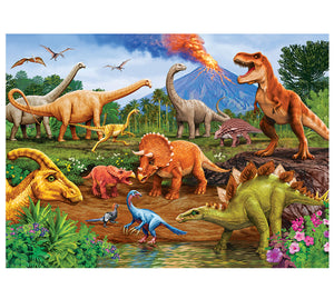 COBBLE HILL 58913 TRICERATOPS & FRIENDS 35 PIECE TRAY PUZZLE