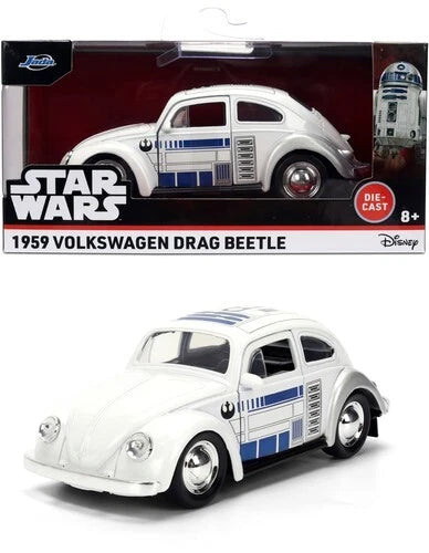 4   24078 JADA 1959 VOLKSWAGON BEETLE R2D2 1 32ND SCALE