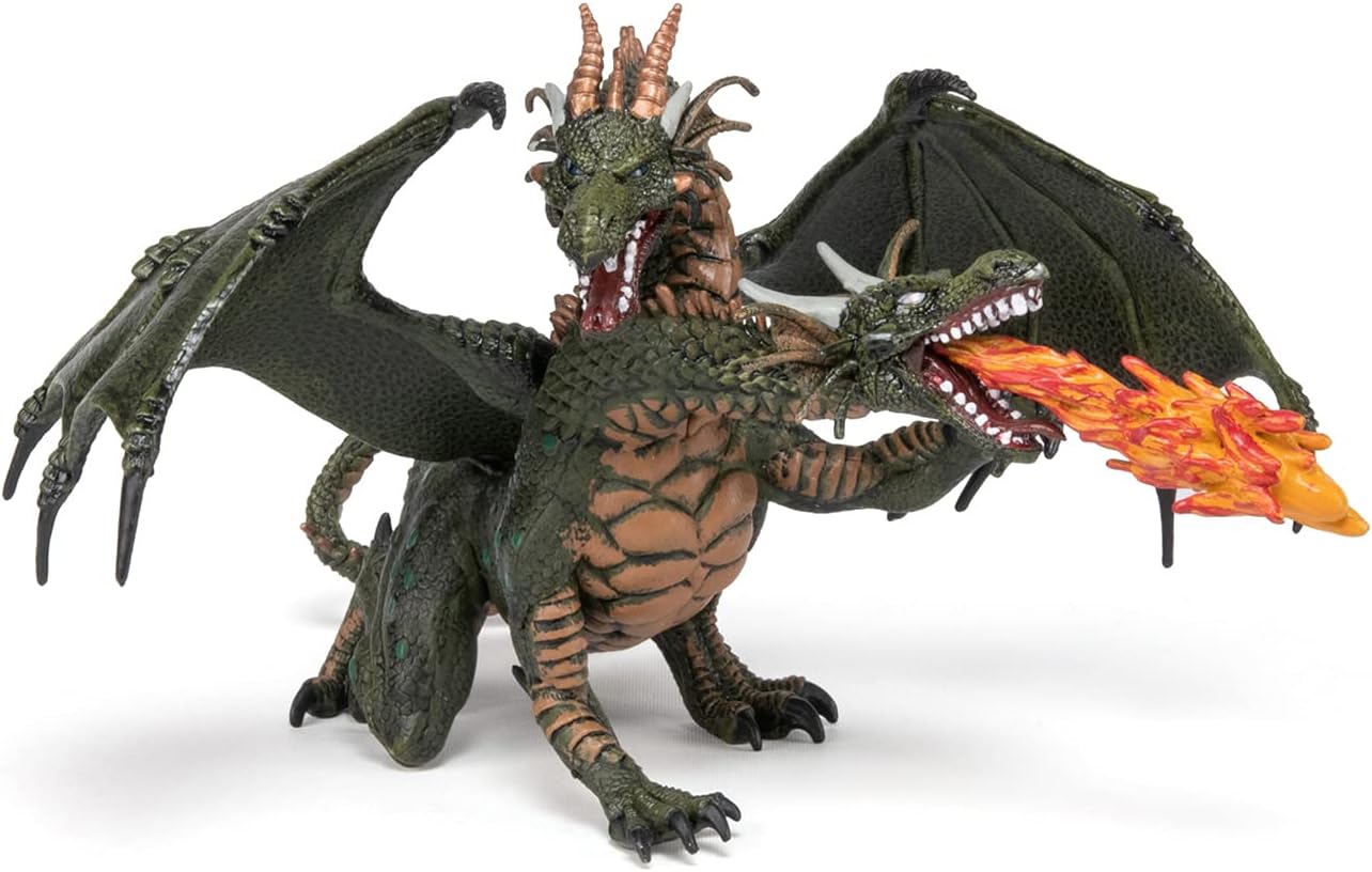 PAPO 36019 TWO HEADED GREEN DRAGON