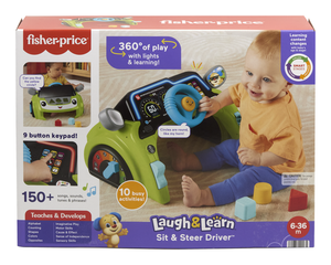 FISHER PRICE HTW88 LAUGH & LEARN SIT & STEER DRIVER