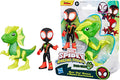 MARVEL SPIDEY AND HIS AMAZING FRIENDS G0121 DINO WEBS MILES "SPIN" MORALES & MARVELS ELECTROSAURUS