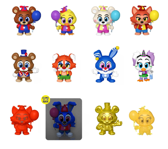 FIVE NIGHTS AT FREDDYS 67871 MYSTERY MINIS VINYL FIGURES (ONE SUPPLIED AT RANDOM)