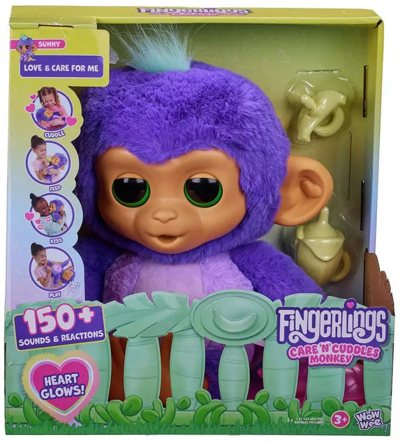 FINGERLINGS 3191 CARE N CUDDLE MONKEY