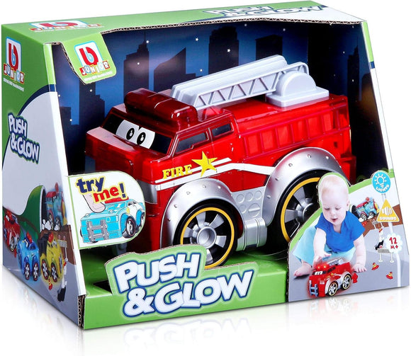 BBURAGO JUNIOR 89006 PUSH & GLOW FIRE TRUCK