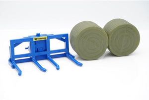 BRITAINS 43265 FLEMING DOUBLE BALE LIFTER 1:32 SCALE