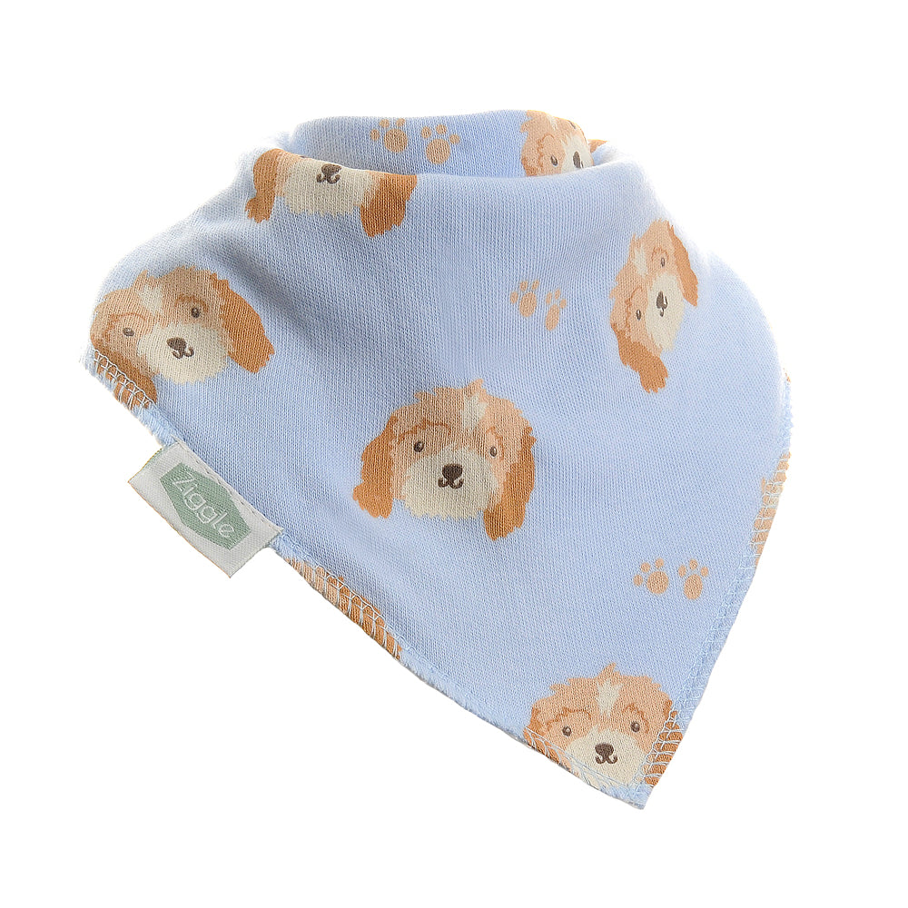 ZIGGLE FUN0312 BANDANA DRIBBLE BIB COCKAPOO PUPPY 0 - 3 YEARS