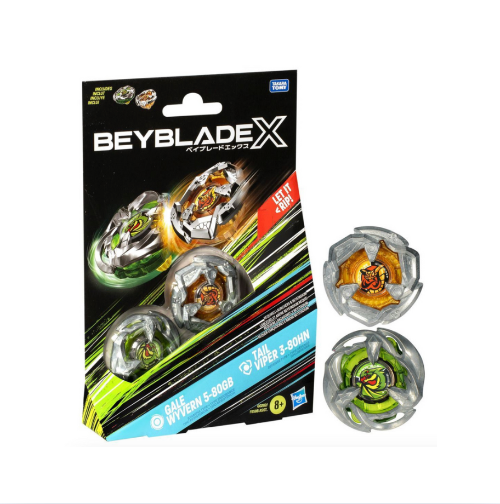 BEYBLADE X G0282 GALE WYVERN 5-80GB & TAIL VIPER 3-80HN