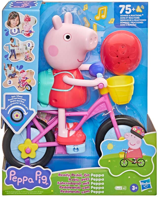 PEPPA PIG G2177 READY PEDAL GO PEPPA ON BIKE