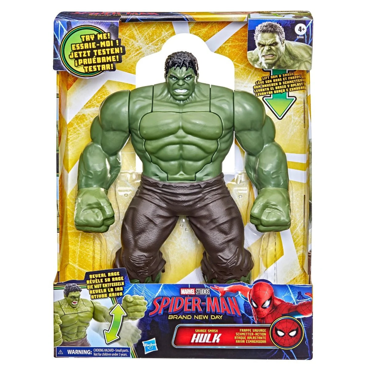 MARVEL SPIDERMAN G2446 SAVAGE SMASH HULK BRAND NEW DAY