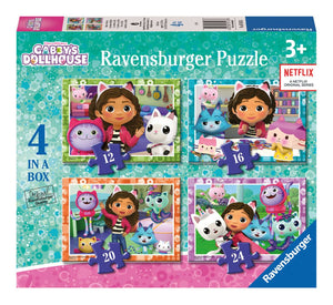 RAVENSBURGER 03143 GABBYS DOLLSHOUSE 4 IN A BOX PUZZLE