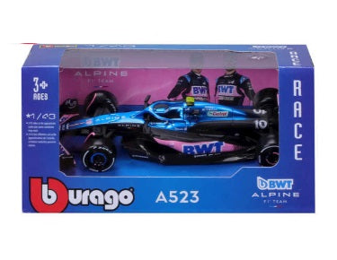 BURAGO 260039 NO10 ALPINE A523 PIERRE GASLY F1 CAR 1/43RD SCALE