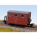 PECO GR-591A  FR Quarryman Brake Van, Brown, No.6, Single Balcony  OO9 SCALE