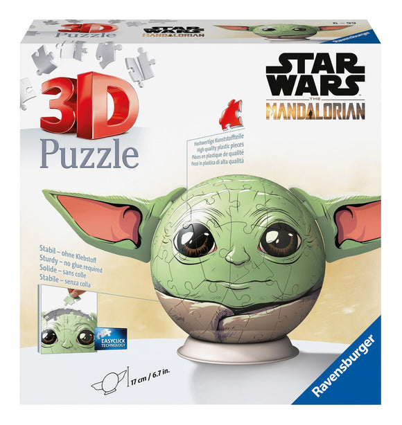 RAVENSBURGER 11556 STAR WARS GROGU 3D PUZZLE WITH EARS 72 PIECE