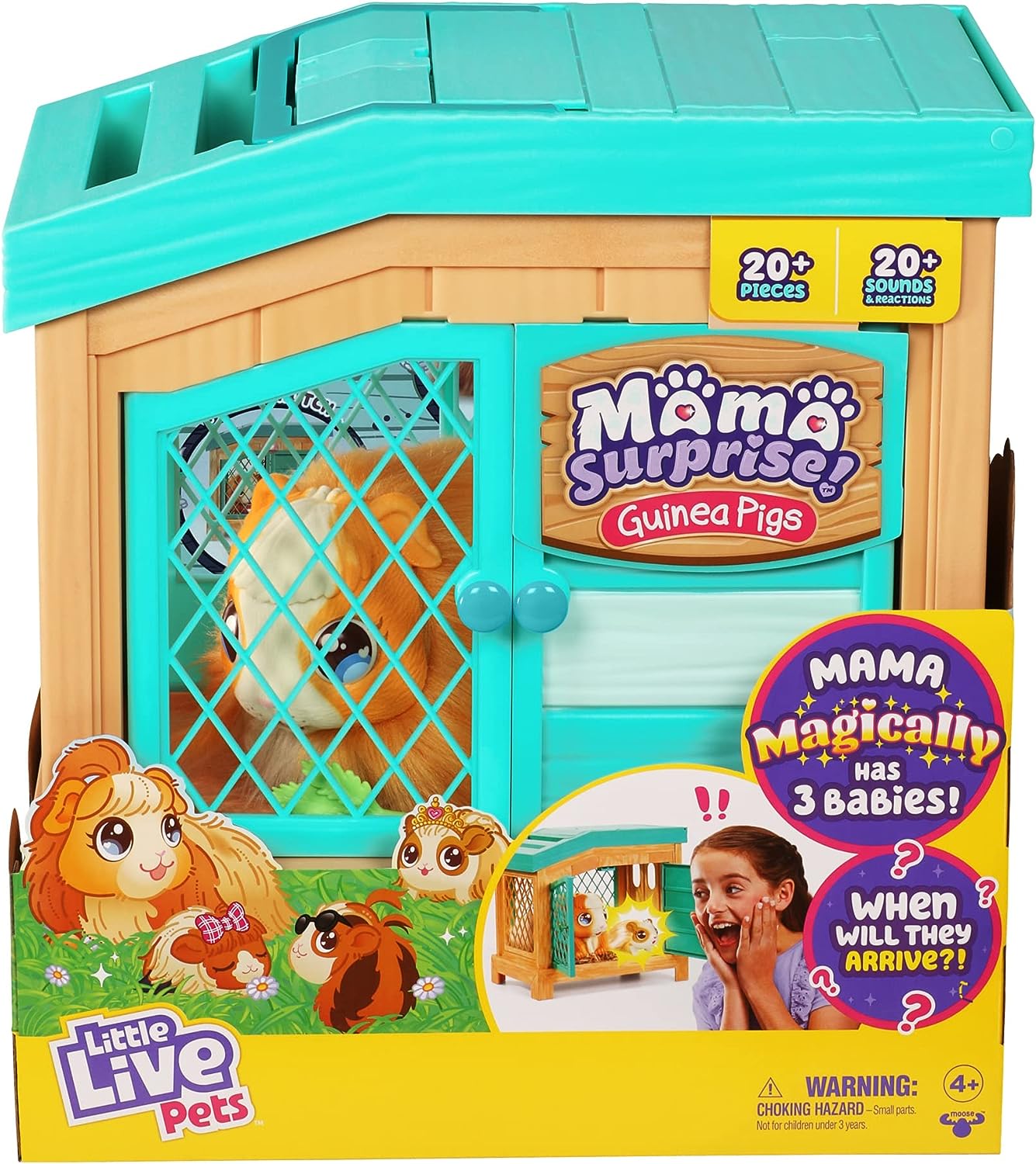 LITTLE LIVE PETS 26410 MAMA SURPRISE GUINEA PIGS