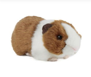 LIVING NATURE BROWN GUINEA PIG WITH SOUNDS PLUSH SOFT TOY