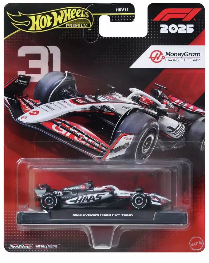 HOT WHEELS JKD78 F1 HAAS NO 31 ESTEBAN OCON 2025 CAR