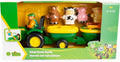 JOHN DEERE KIDS 34908 ANIMAL SOUNDS HAYRIDE TRACTOR AND TRAILER