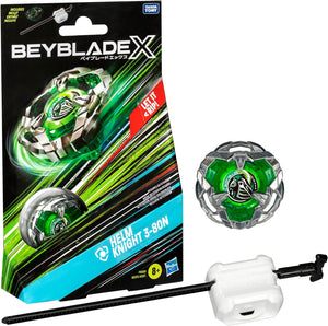 BEYBLADE X F9581 HELM KNIGHT 3-80N STARTER PACK TOP AND LAUNCHER