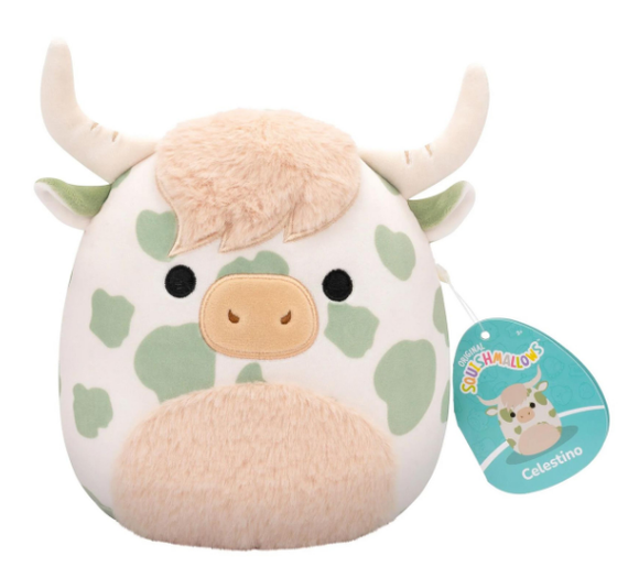 SQUISHMALLOW 06578 CELESTINO HIGHLAND SPOTTED COW 7.5