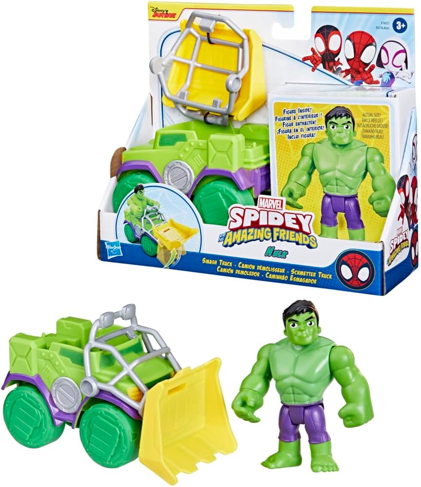 MARVEL SPIDEY AND HIS AMAZING FRIENDS F7457 HULK SMASH TRUCK
