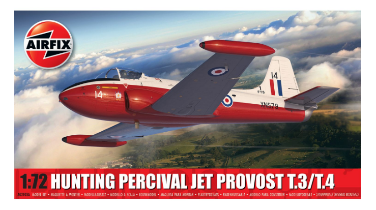 AIRFIX A02103A HUNTING PERCIVAL JET PROVOST T.3/T.4 1:72 SCALE