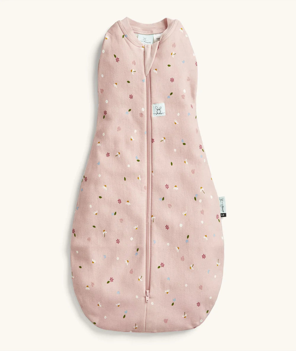 ErgoPouch Cocoon Swaddle Bag Daisies Pink Size Newborn 1.0 tog