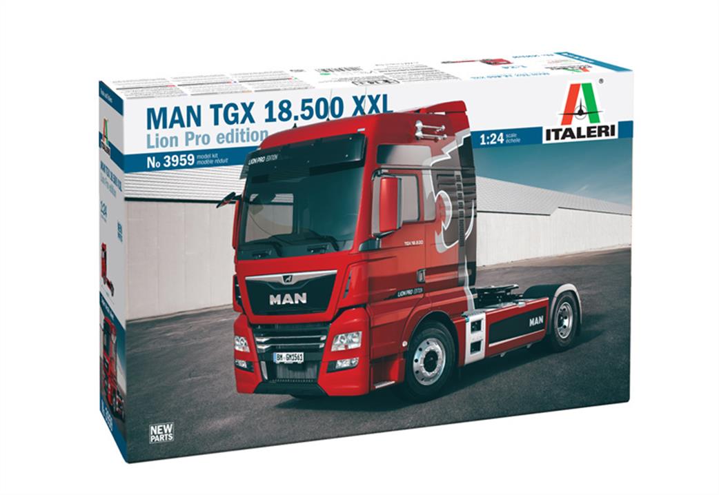 ITALERI 3959  MAN TGX XXl D-38 TRUCK KIT 1/24 SCALE