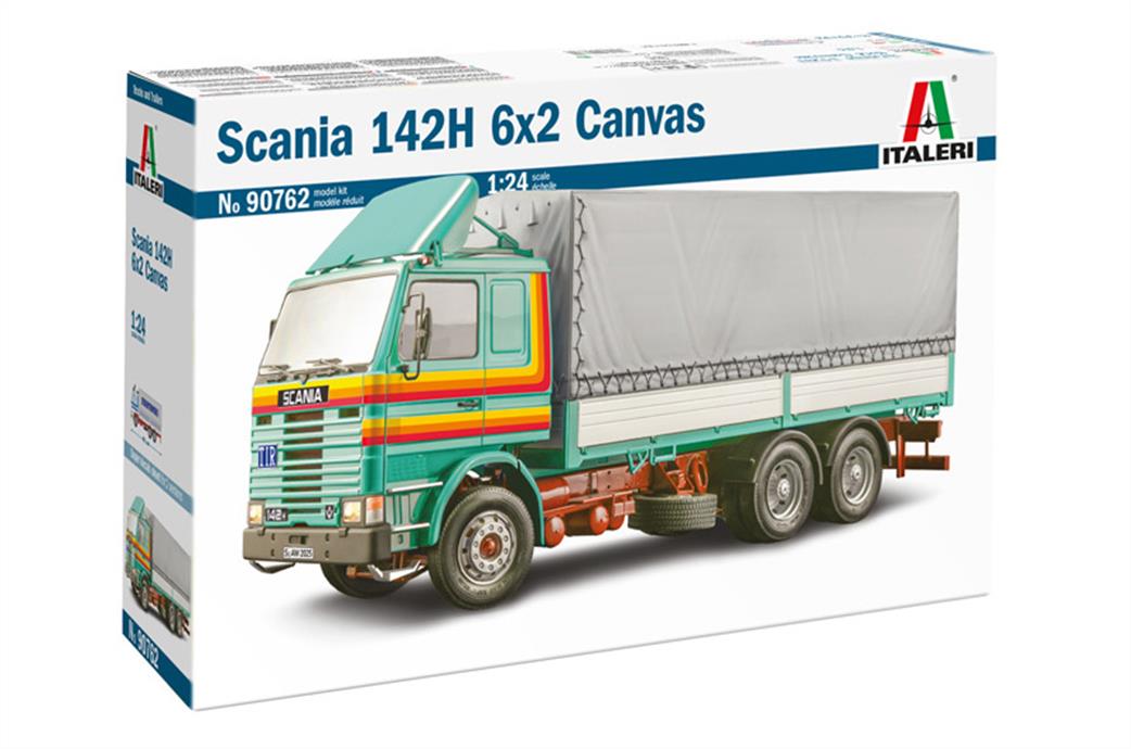 ITALERI 90762 Scania 142H Truck with Canvas Tilt  Model Kit 1/24 SCALE