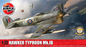 AIRFIX  A02041B Hawker Typhoon Mk1B World War 2 Fighter Aircraft Kit   1:72 Scale