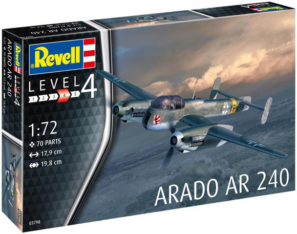 Revell 63798 03798 Arado AR240 Nightfighter Starter Set 1/72 Scale