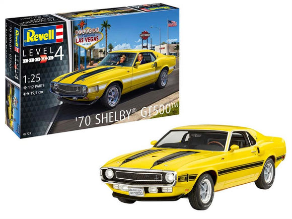 REVELL 07729 1970 Shelby Mustang GT500  Car Kit 1:25 SCALE