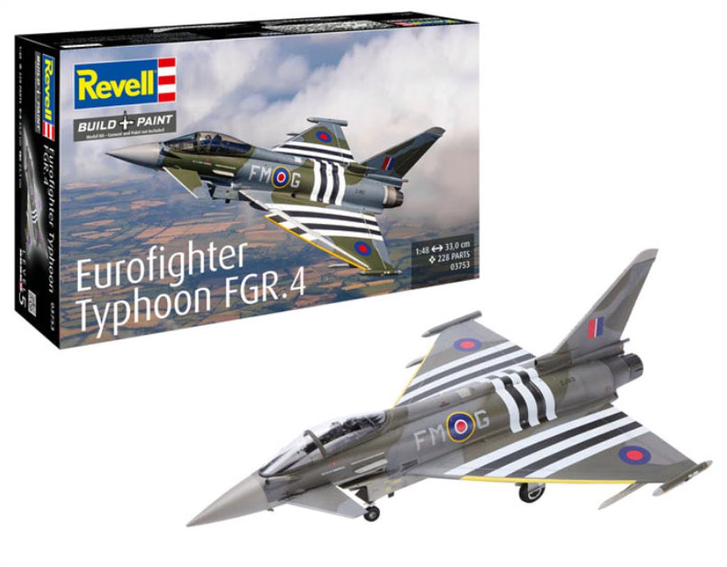 REVELL  03753 Eurofighter Typhoon FGR.4 Plastic Kit 1/48 Scale