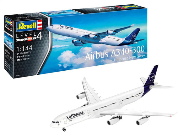 REVELL 03803  AIRBUS A340-300  KIT 1:144 SCALE