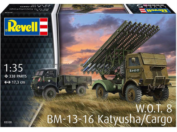 REVELL 03338  BM-13-16 on W.O.T. 8 Chassis Kit 1/35 SCALE