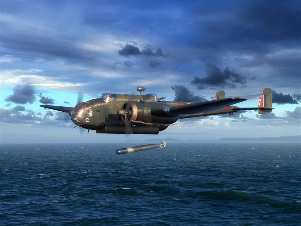 ICM  48353  HP.52 Hampden TB Mk1 WW2 British Torpedo Bomber Kit  1/48 Scale SCALE