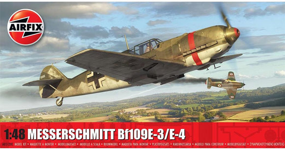 Airfix A05120C German Messerschmitt Bf109E-4/E-1 WW2 Fighter Kit  1:72 Scale