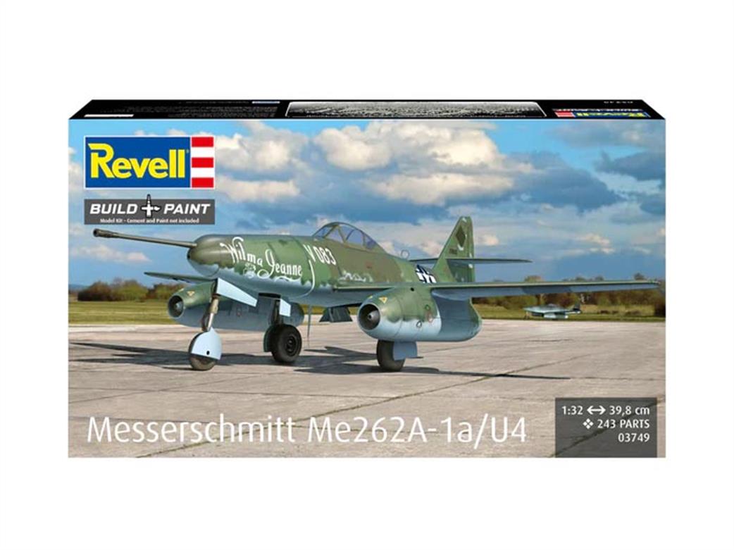 Revell 1/32 03749 Messerschmitt ME262A-1a/U4 German WW2 Jet Fighter Kit