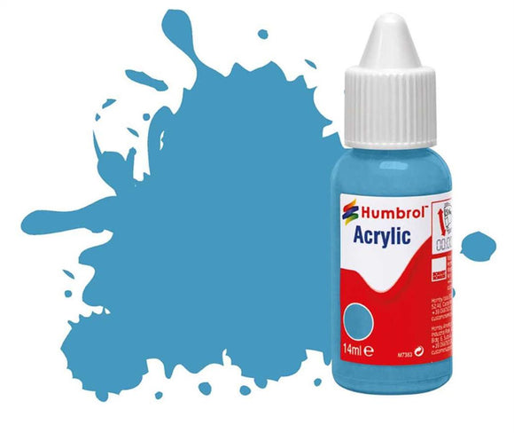 HUMBROL  ACRYLIC DROPPER BOTTLE DB0089 MIDDLE BLUE MATT