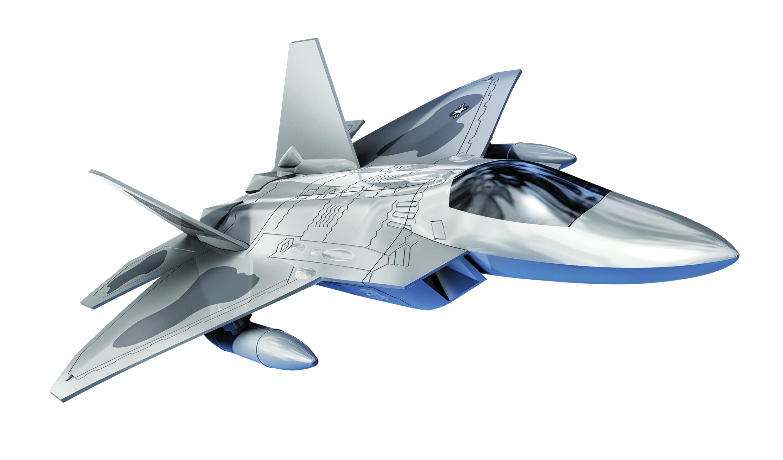 AIRFIX J6005 QUICKBUILD F22 Raptor
