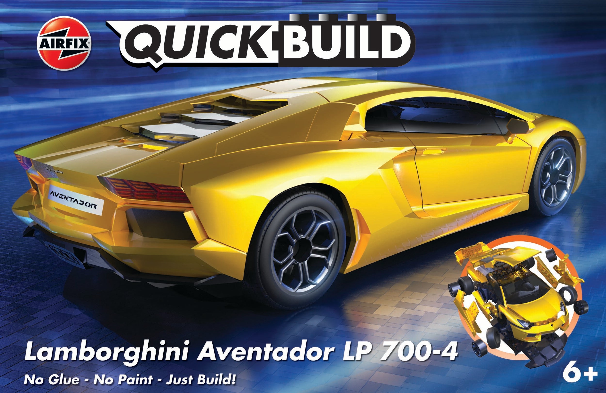 AIRFIX J6026 QUICKBUILD Lamborghini Aventador - Yellow