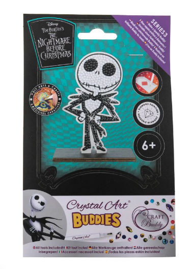 CRAFT BUDDY CAFGR-DNY027 JACK SKELLINGTON CRYSTAL ART BUDDIES