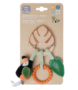 LITTLE BIG FRIENDS WOODEN RATTLE JUNGLE