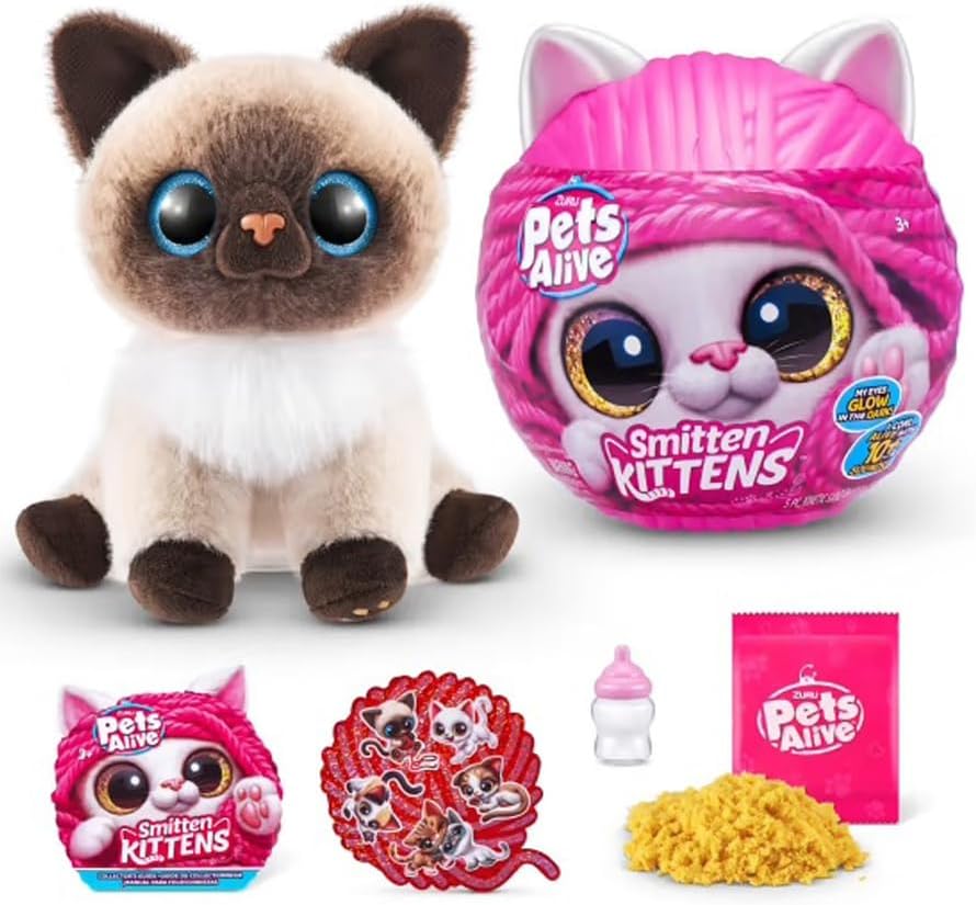 ZURU PETS ALIVE 9541 SMITTEN KITTENS INTERACTIVE PLUSH